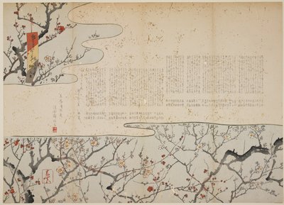Flowering Plum, January 1861 by Yamagata Soshin